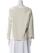 Nili Lotan Bateau Neckline Long Sleeve Sweatshirt