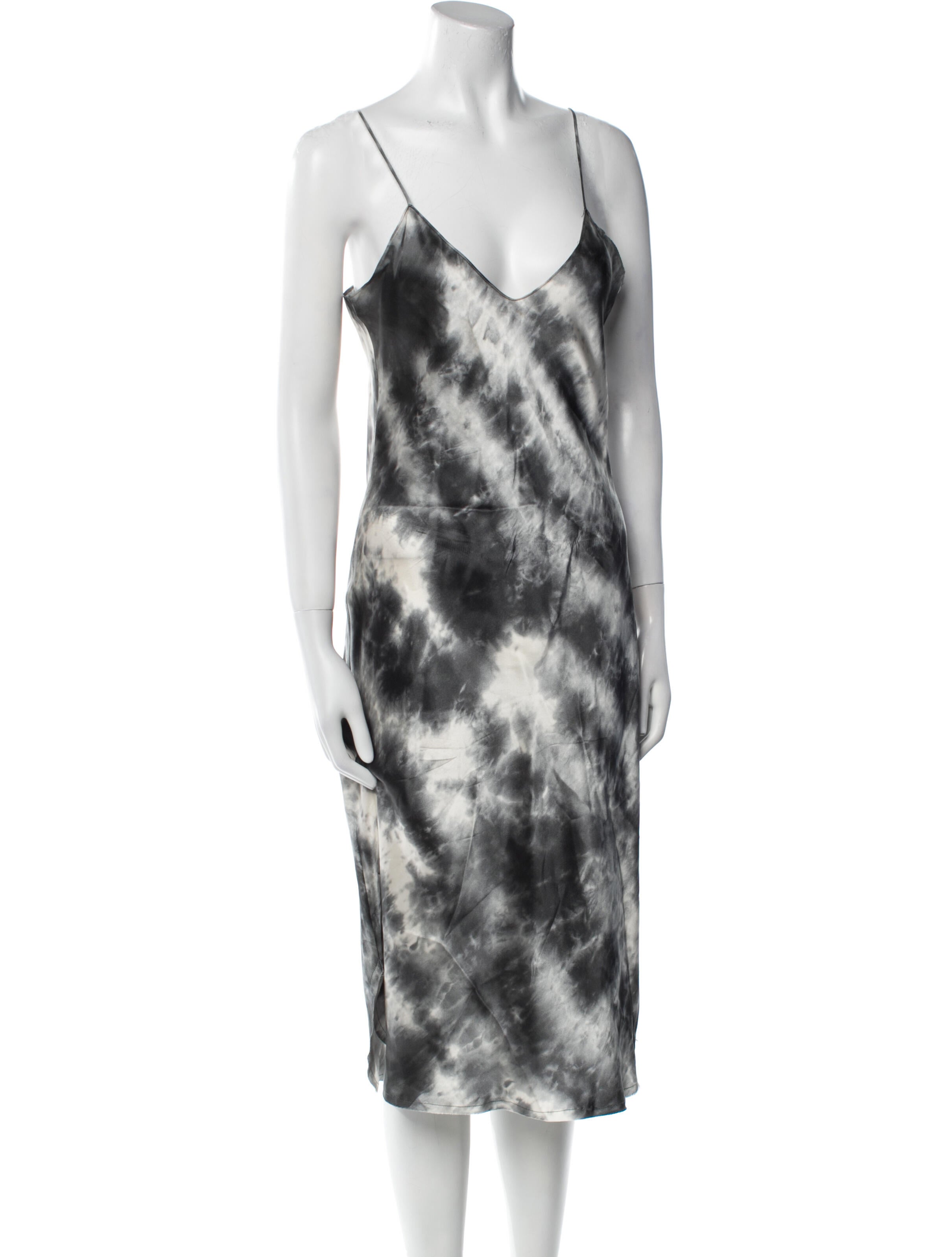 Nili Lotan Silk Midi Length Dress