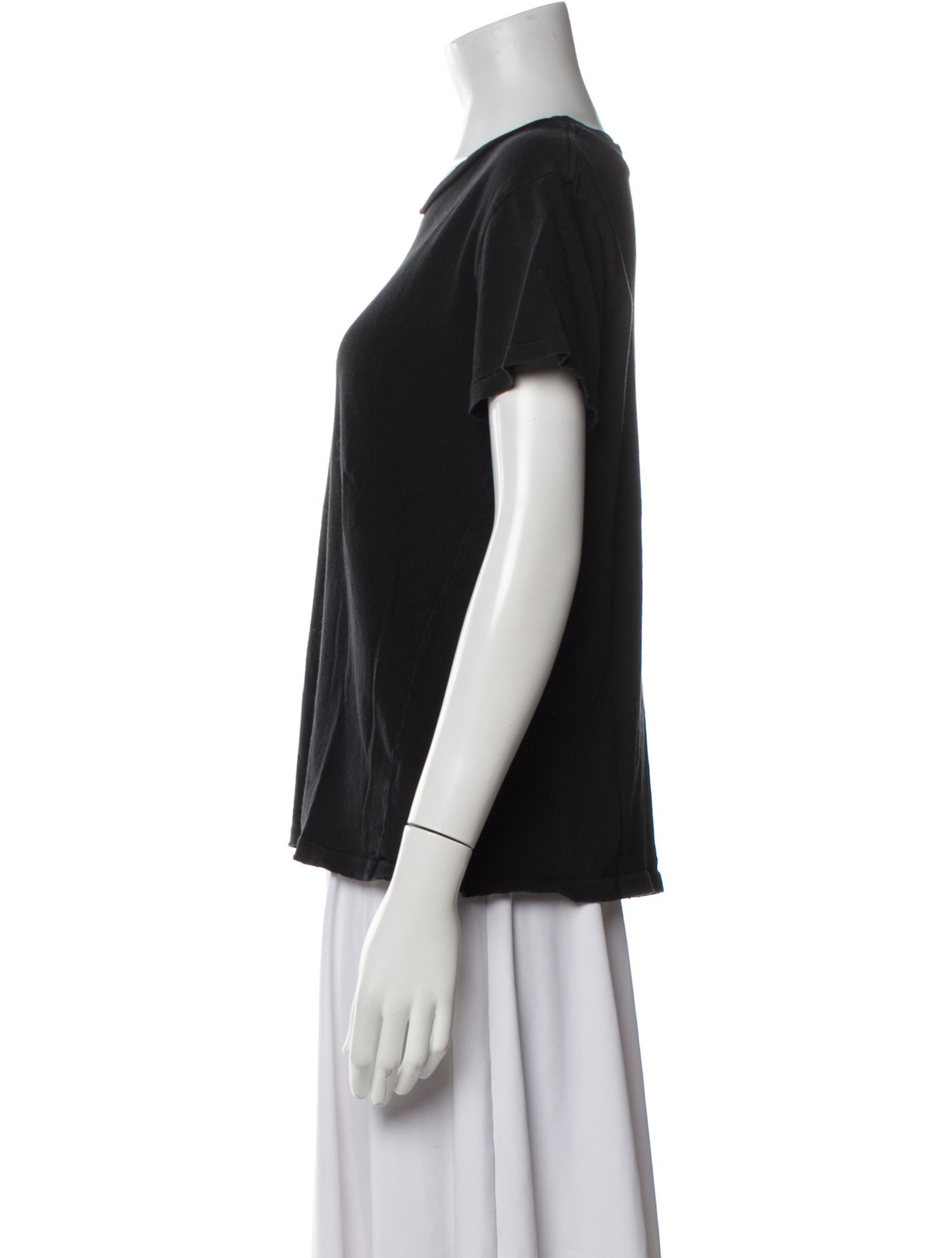 Nili Lotan Scoop Neck Short Sleeve T-Shirt