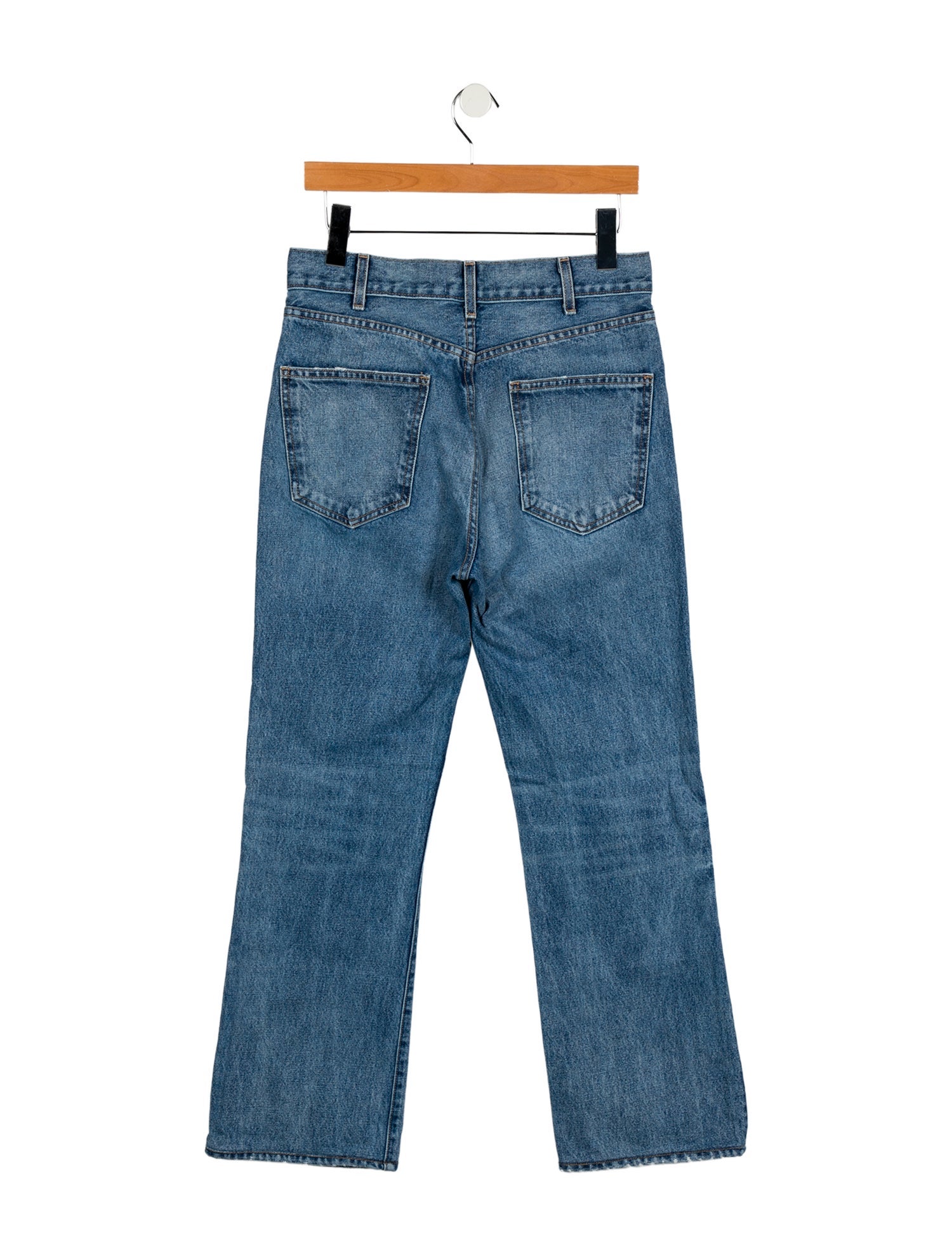 Nili Lotan Mid-Rise Wide Leg Jeans