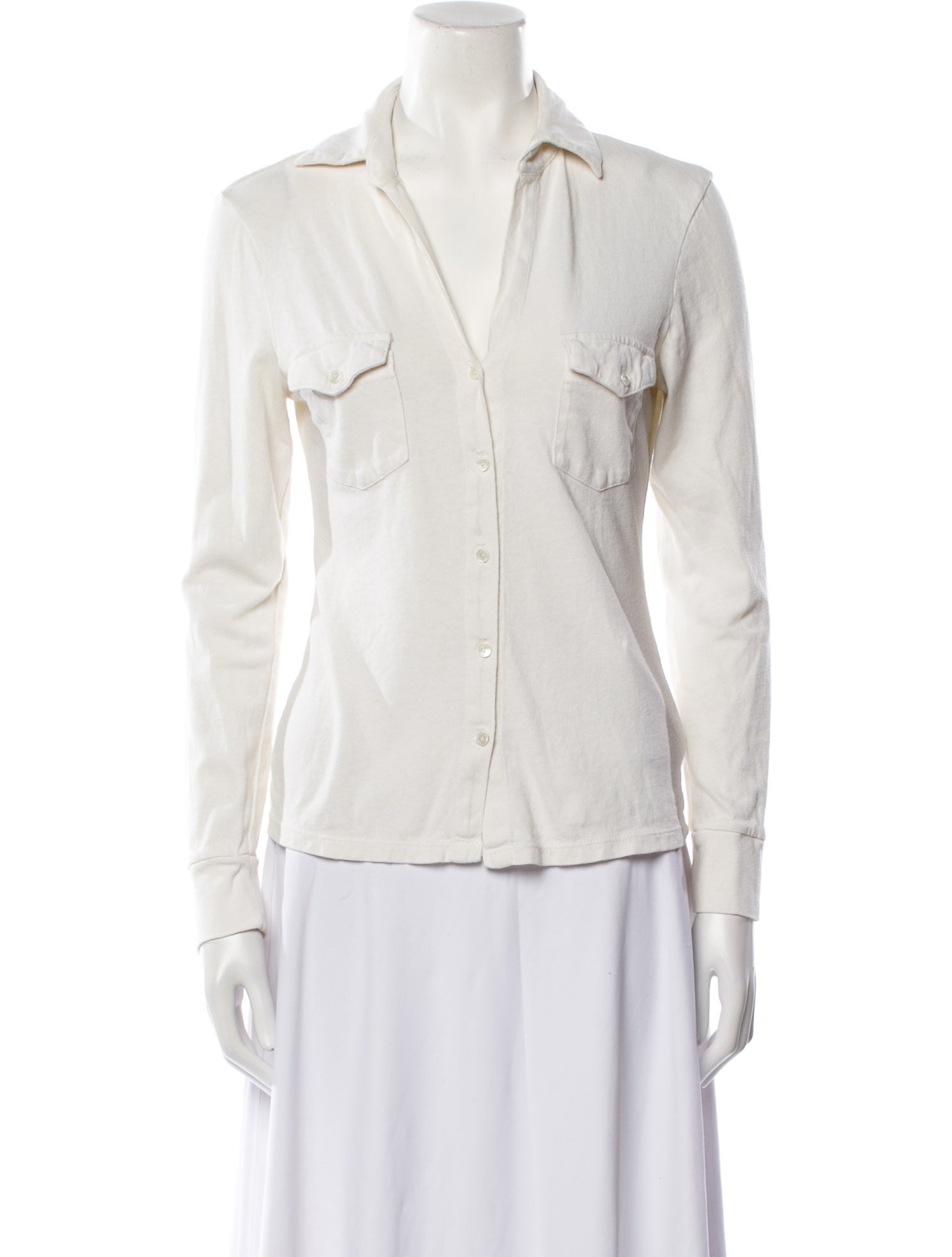 Nili Lotan Long Sleeve Button-Up Top