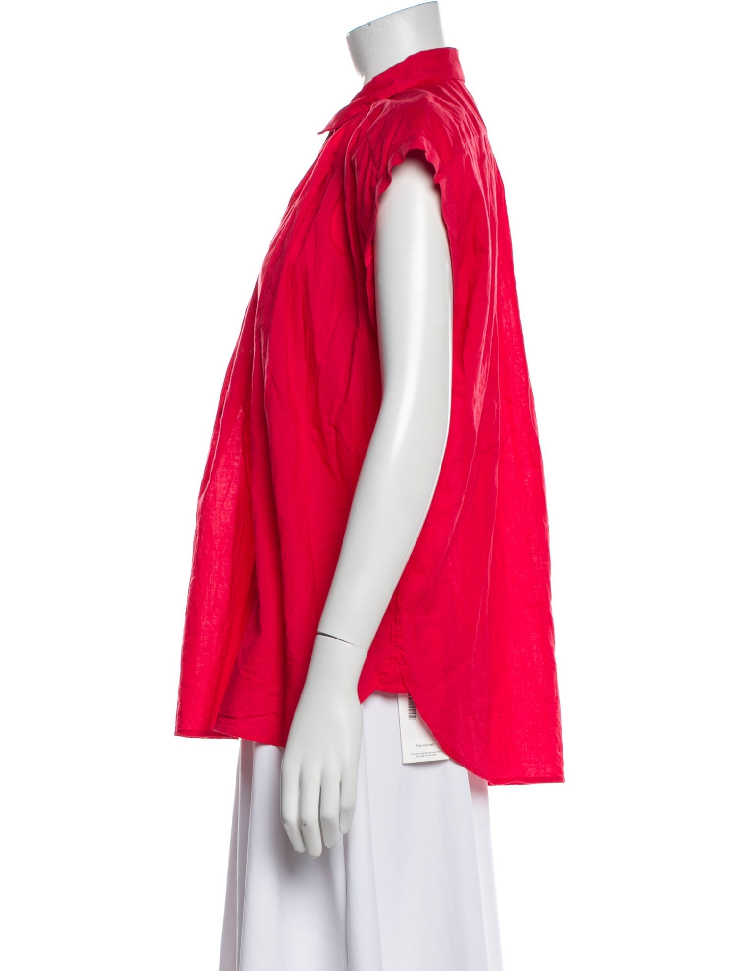 Nili Lotan Mock Neck Sleeveless Blouse