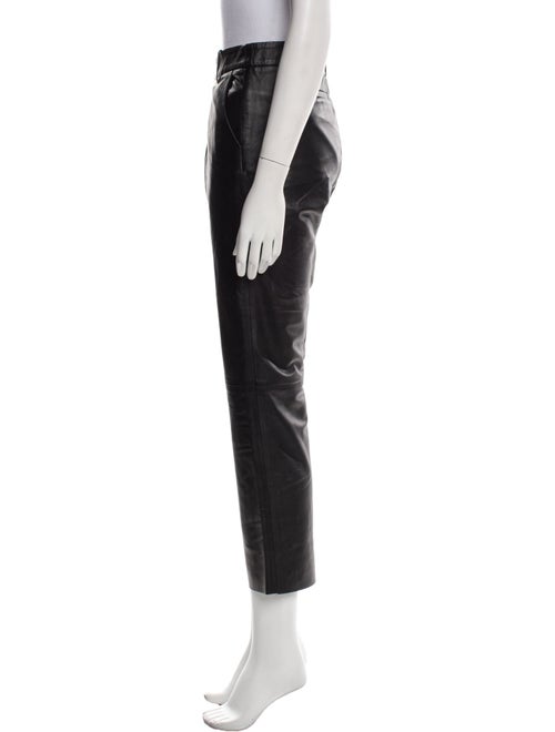 Nili Lotan Leather Straight Leg Pants