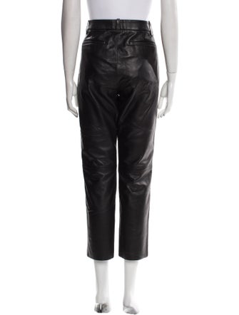 Nili Lotan Leather Straight Leg Pants