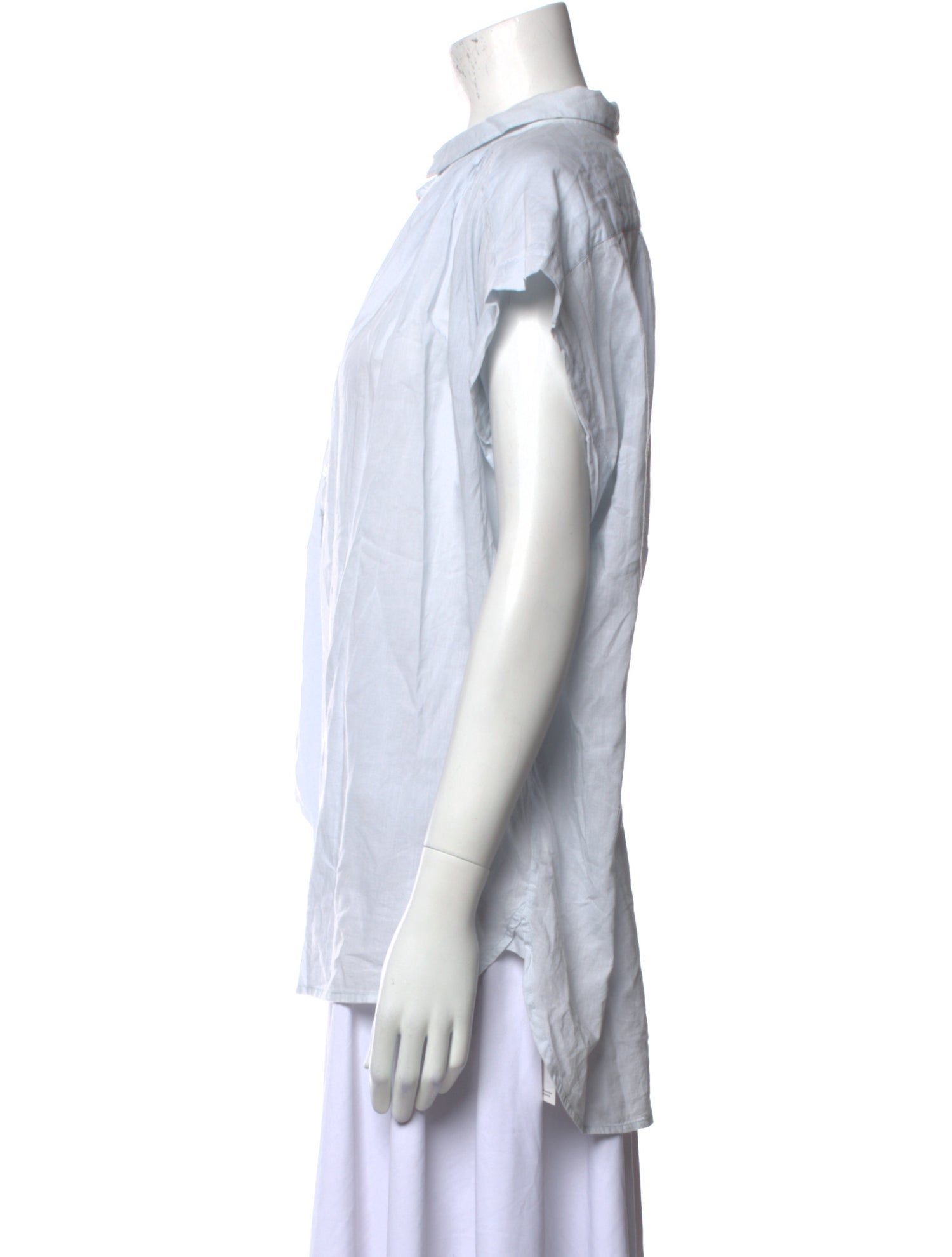 Nili Lotan Crew Neck Short Sleeve Blouse