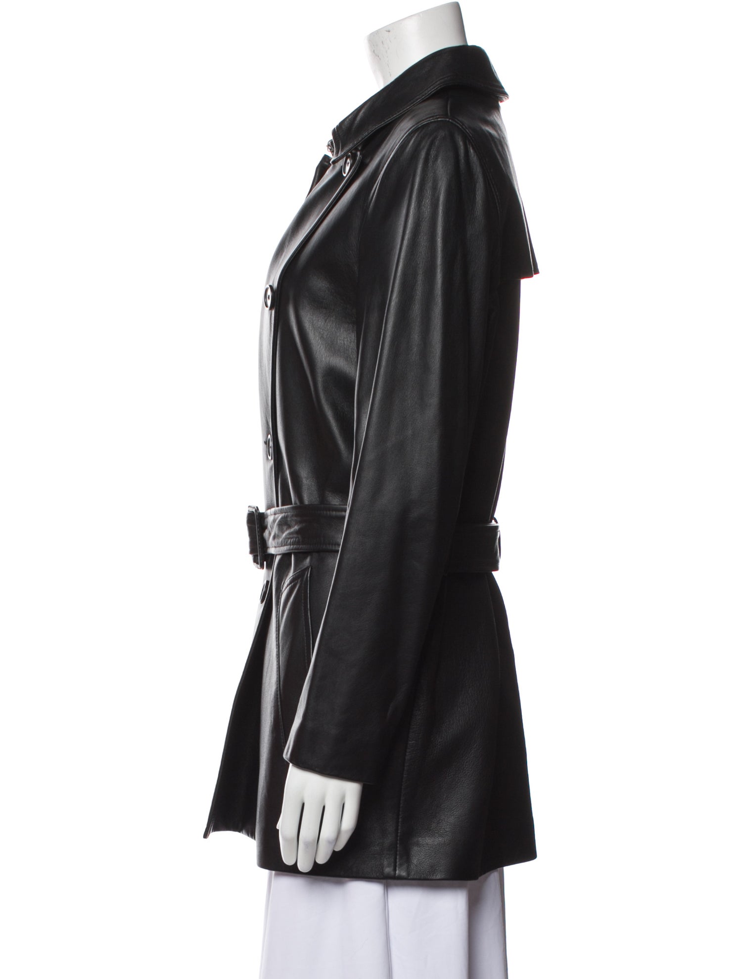 Nili Lotan Lambskin Trench Coat