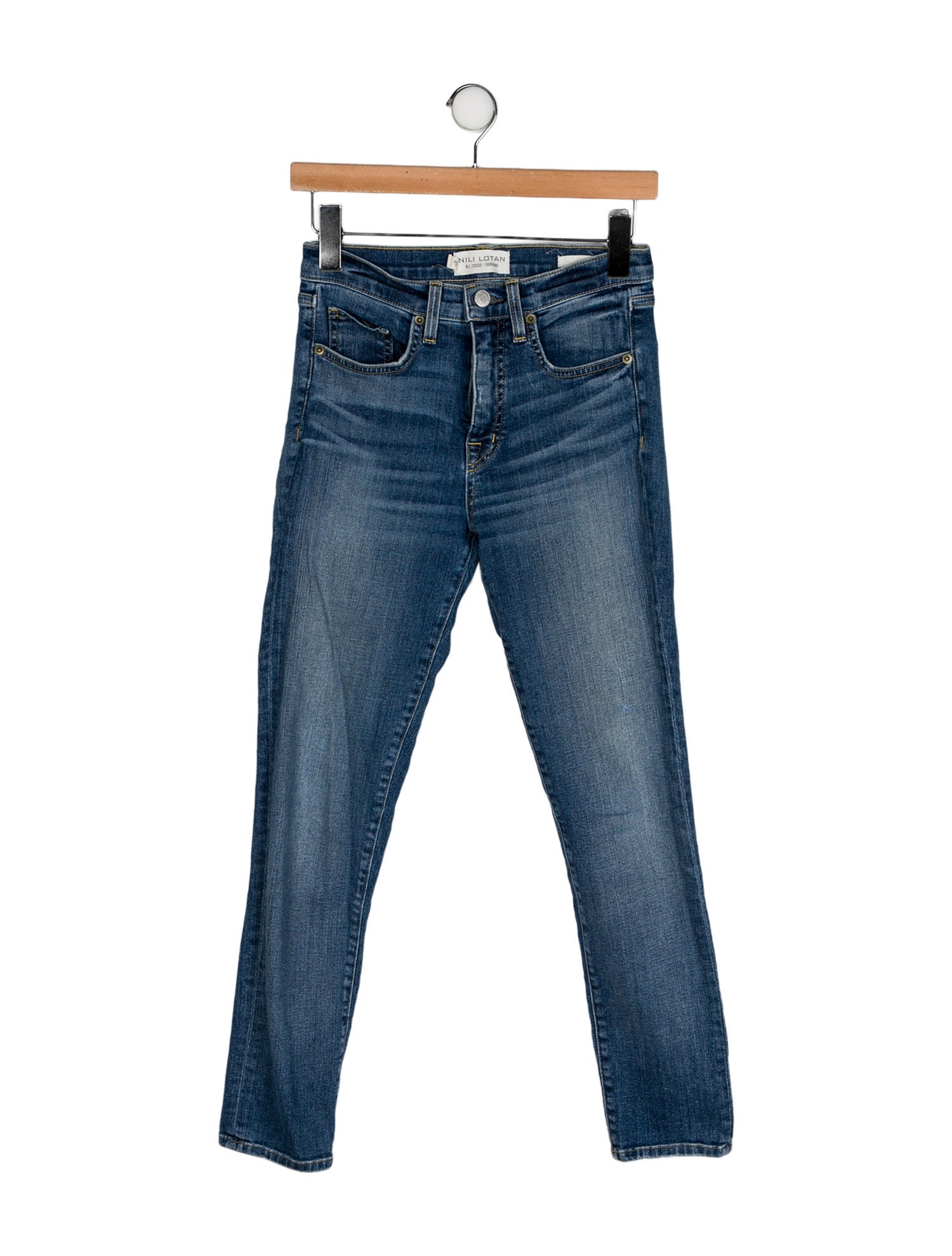 Nili Lotan Mid-Rise Skinny Leg Jeans
