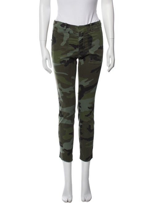 Nili Lotan Camouflage Print Straight Leg Pants