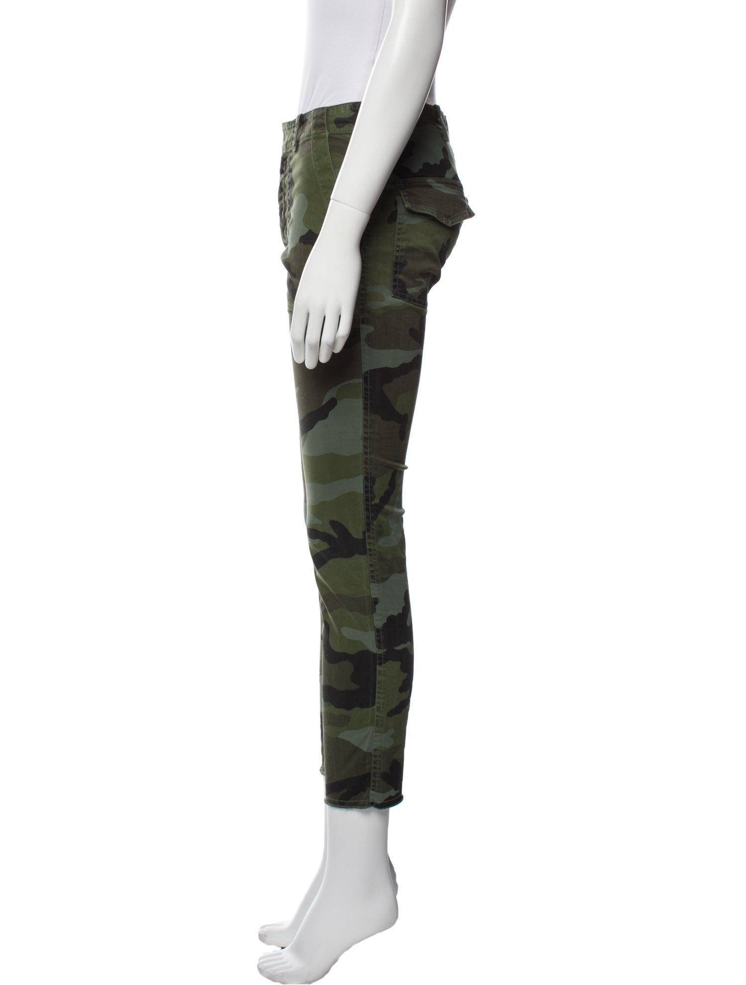 Nili Lotan Camouflage Print Straight Leg Pants