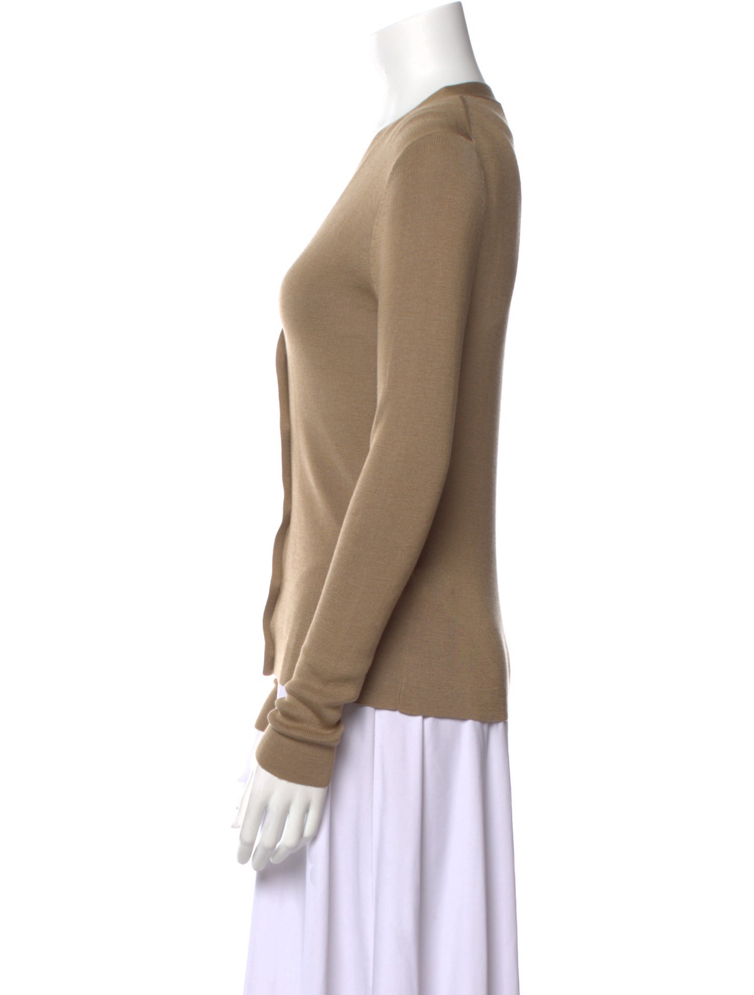 Nili Lotan Silk V-Neck Sweater