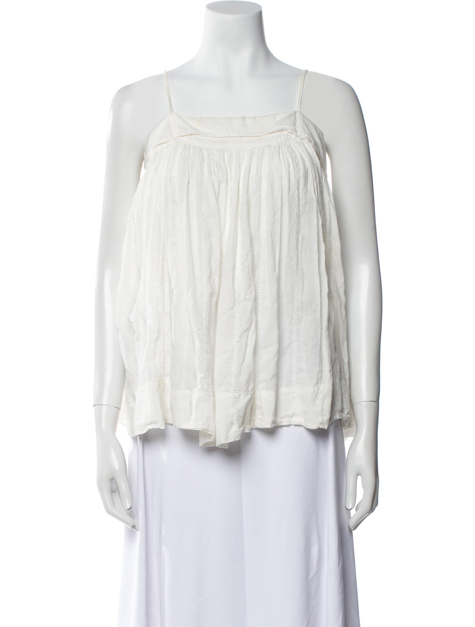 Nili Lotan Square Neckline Sleeveless Blouse