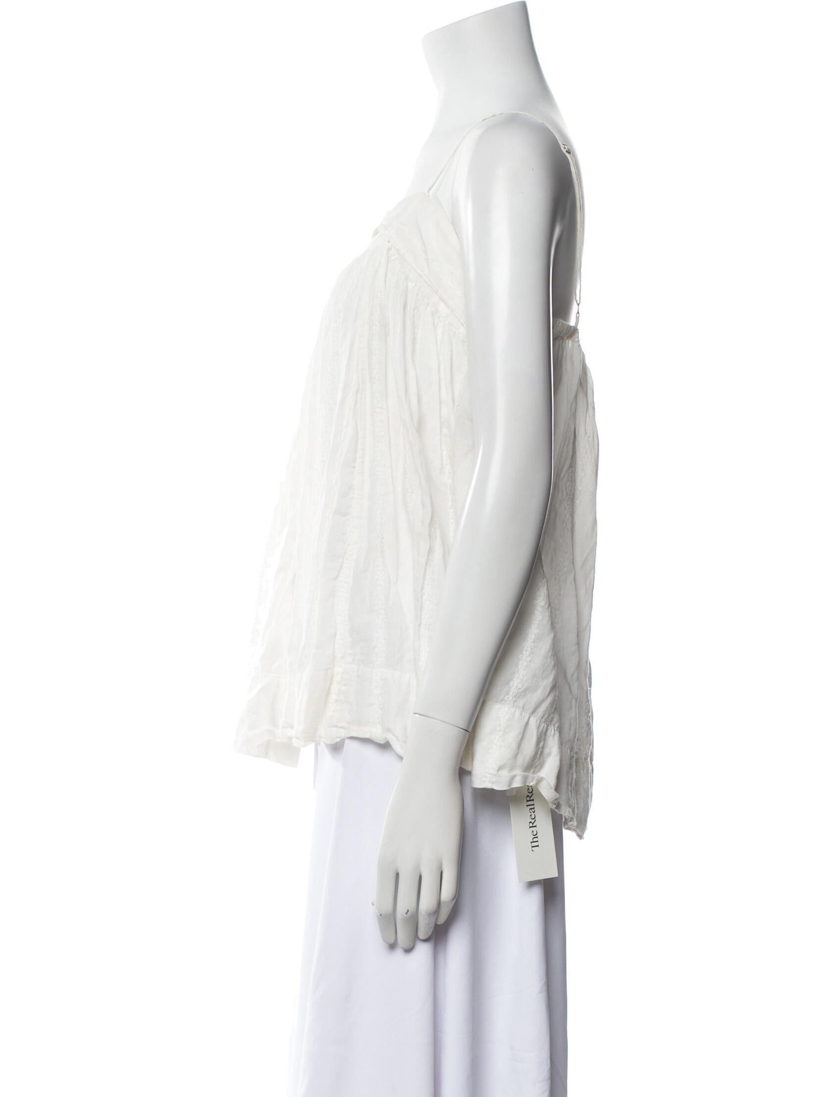 Nili Lotan Square Neckline Sleeveless Blouse