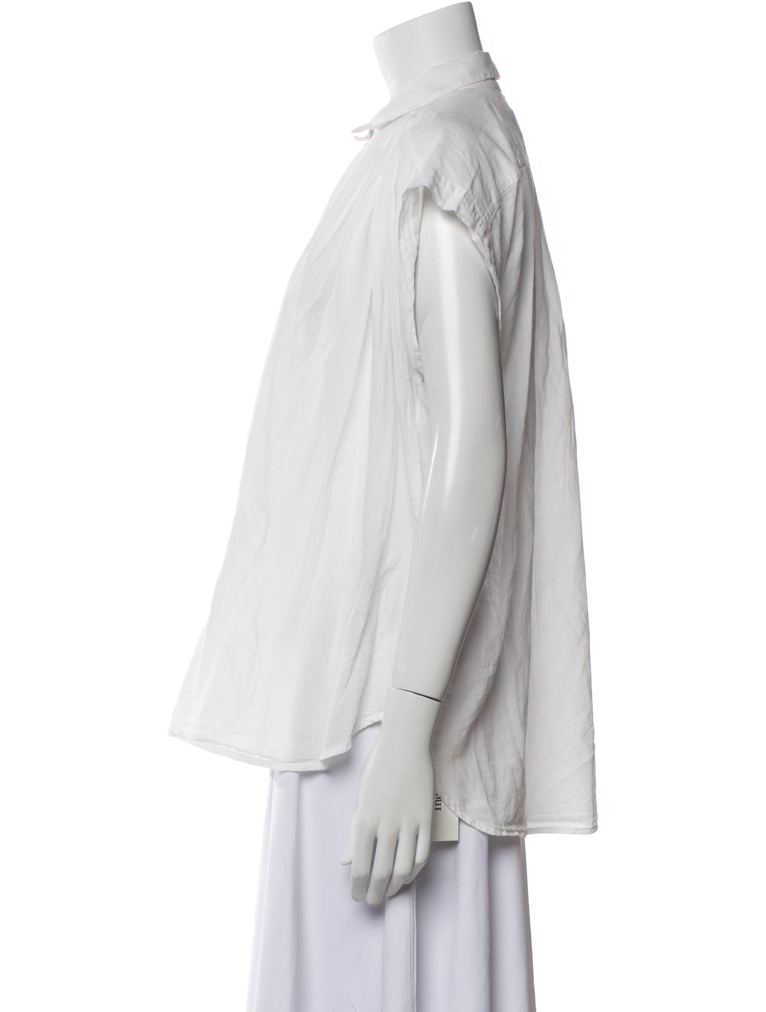 Nili Lotan Short Sleeve Button-Up Top