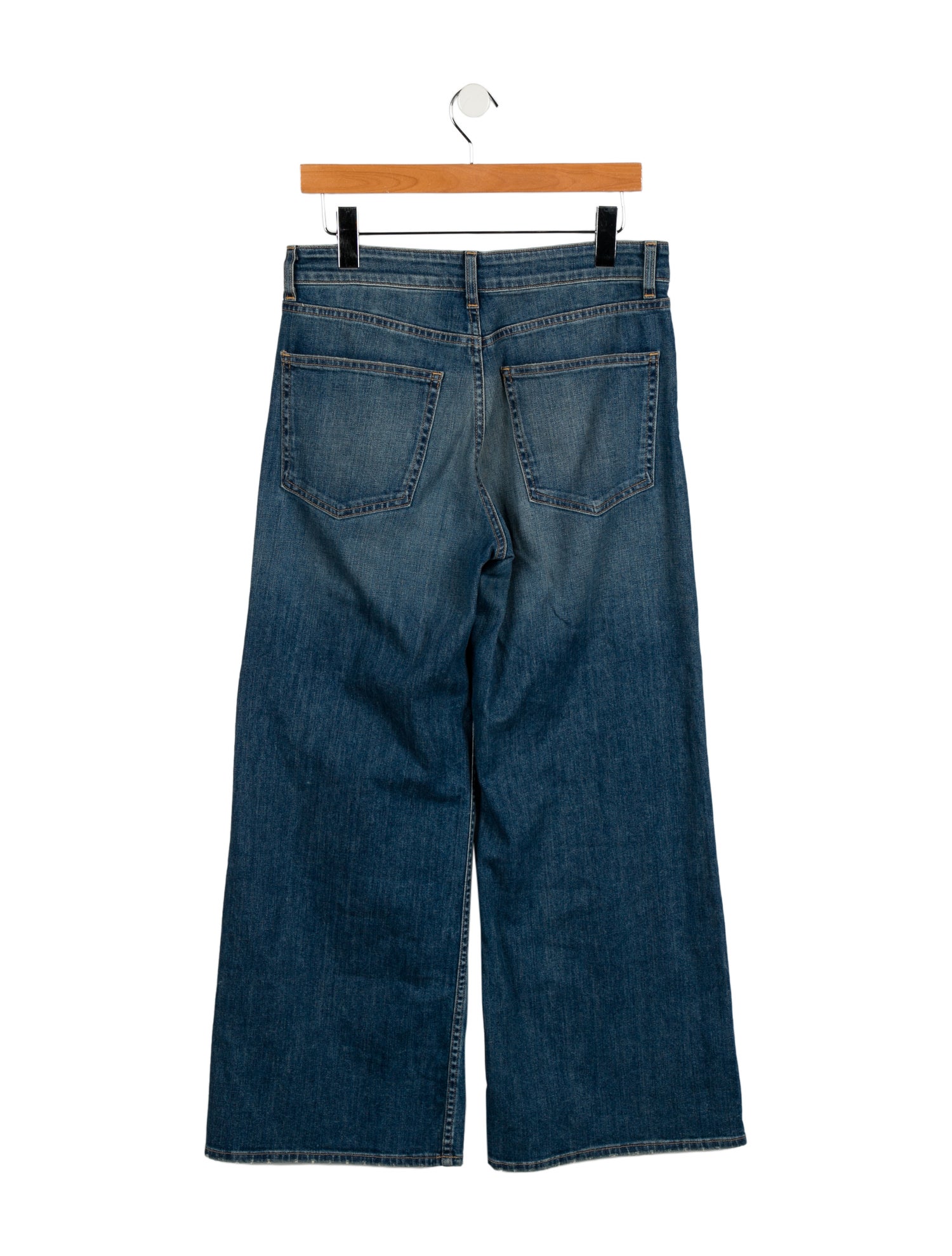 Nili Lotan Mid-Rise Wide Leg Jeans