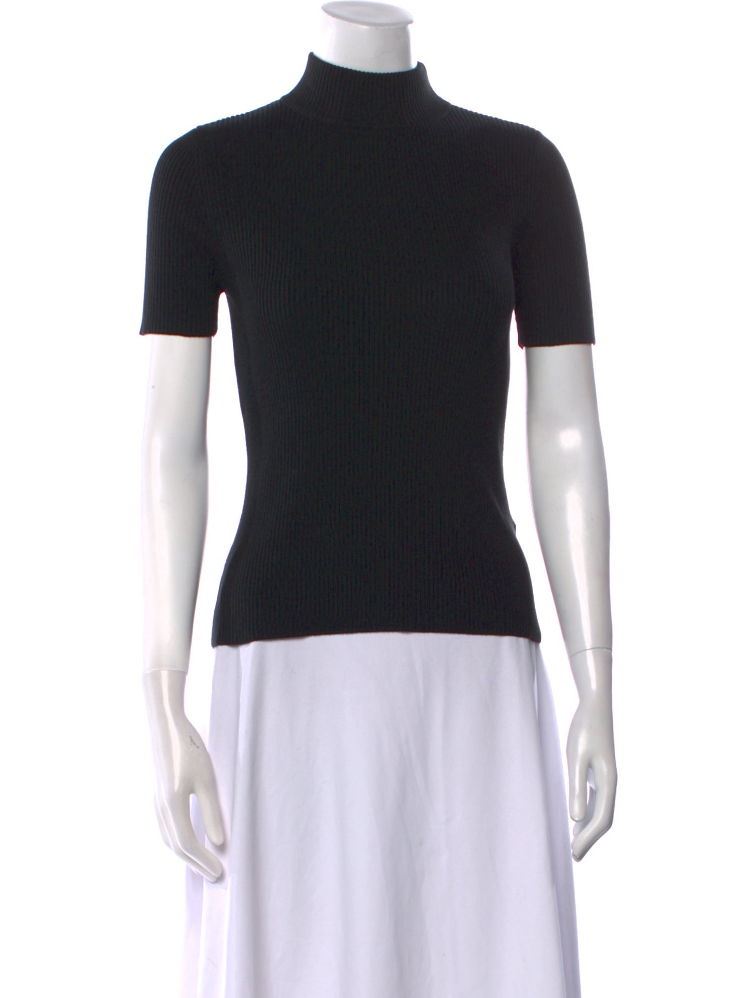 Nili Lotan Silk Mock Neck Sweater