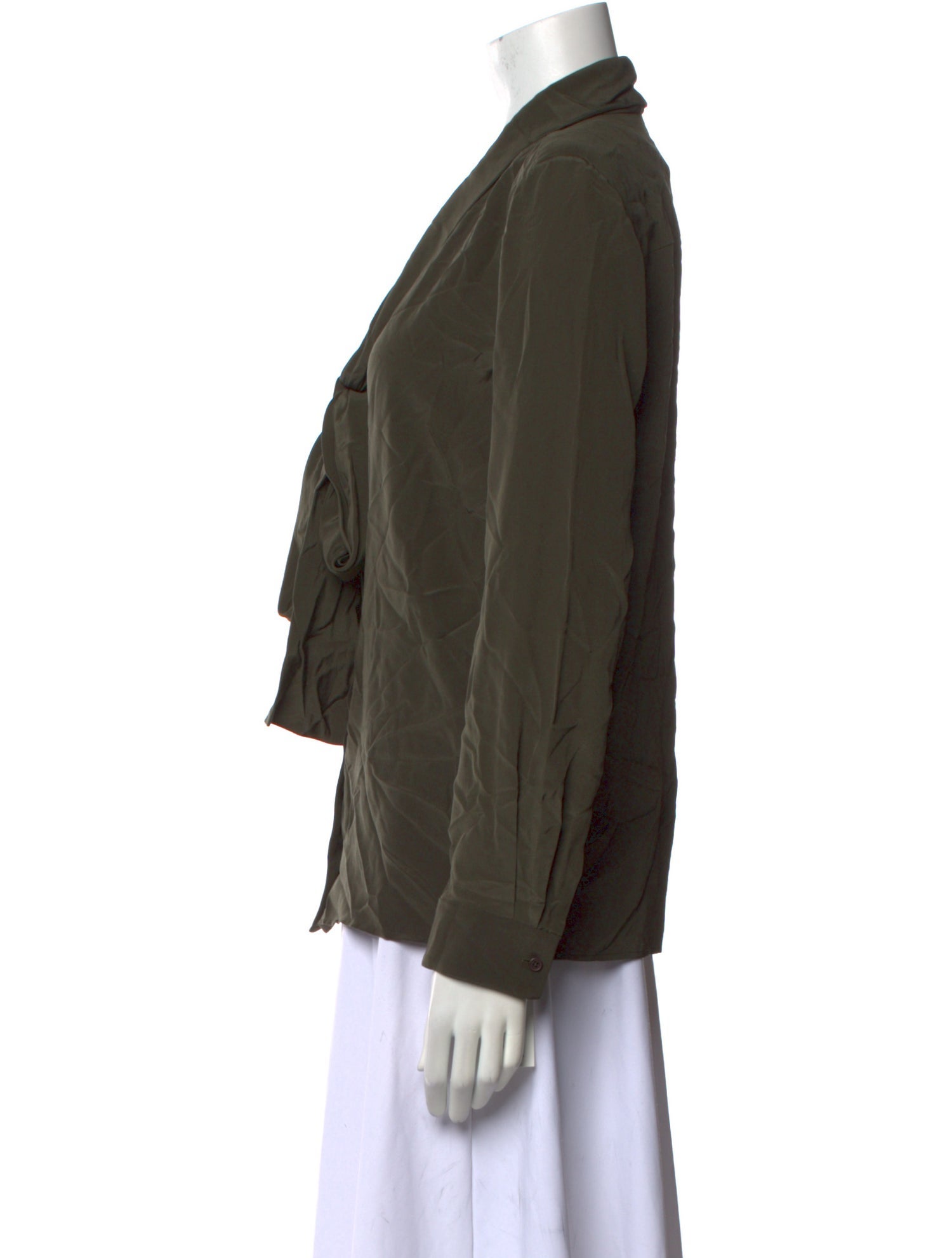 Nili Lotan Silk V-Neck Blouse