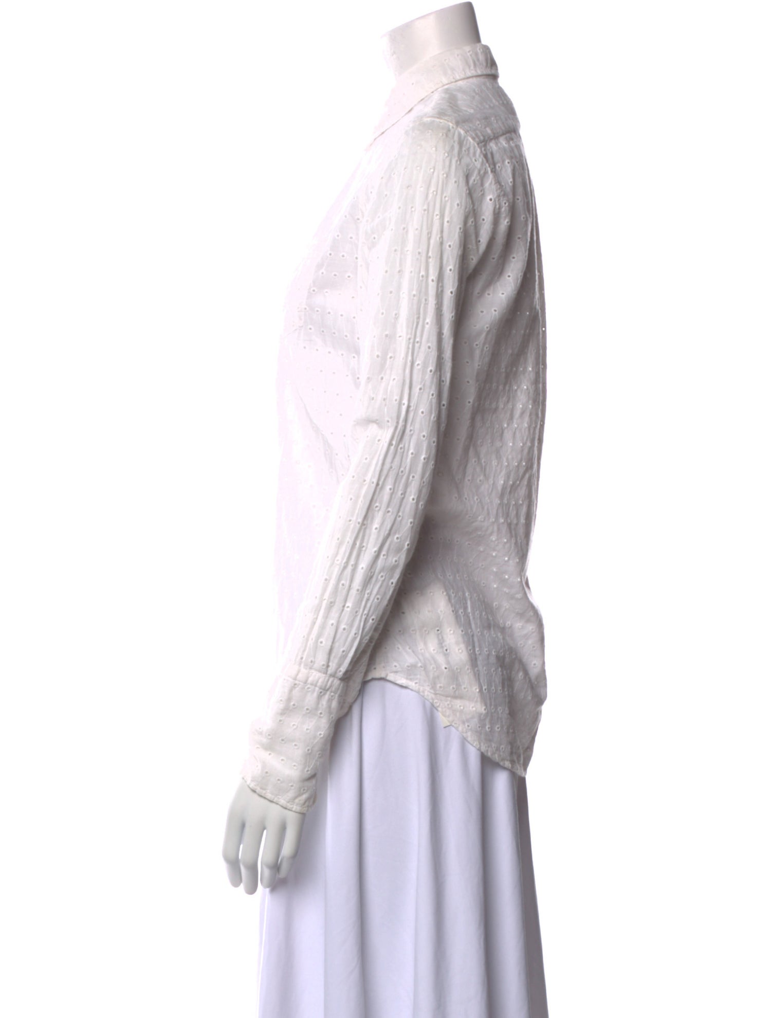 Nili Lotan Long Sleeve Button-Up Top