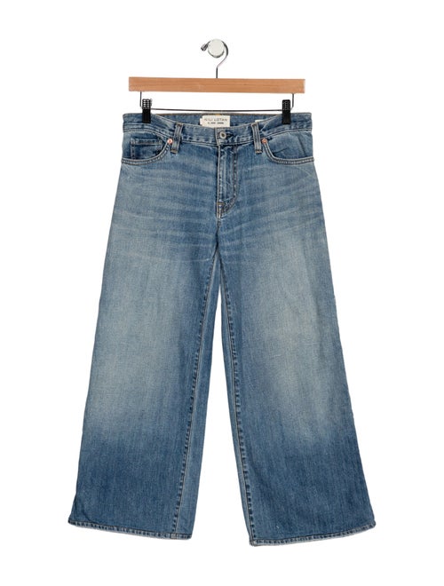 Nili Lotan Mid-Rise Wide Leg Jeans