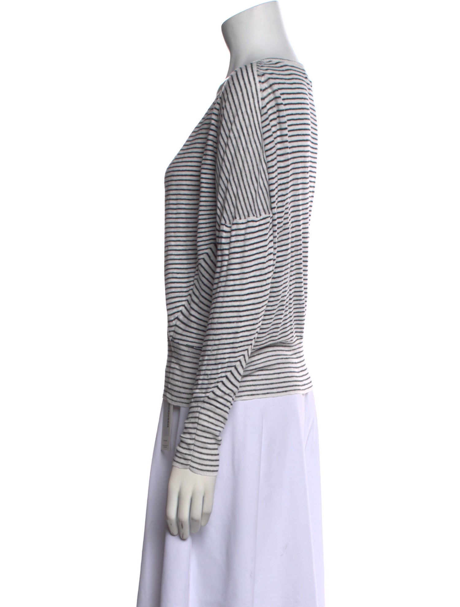 Nili Lotan Linen Striped Top