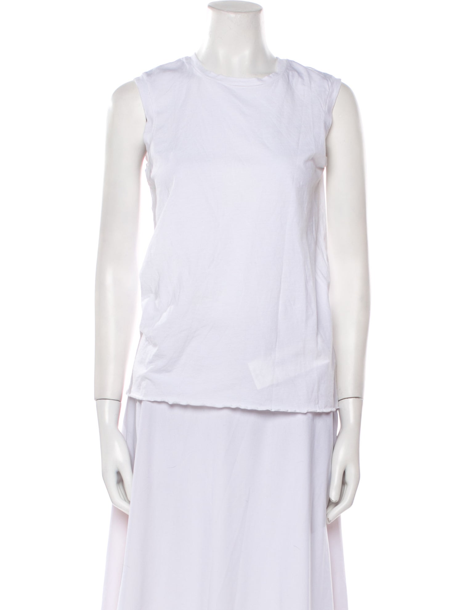 Nili Lotan Supima Cotton Crew Neck Top