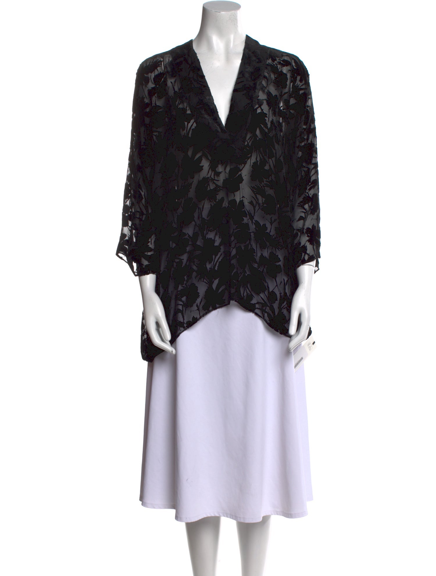 Nili Lotan Floral Print V-Neck Tunic