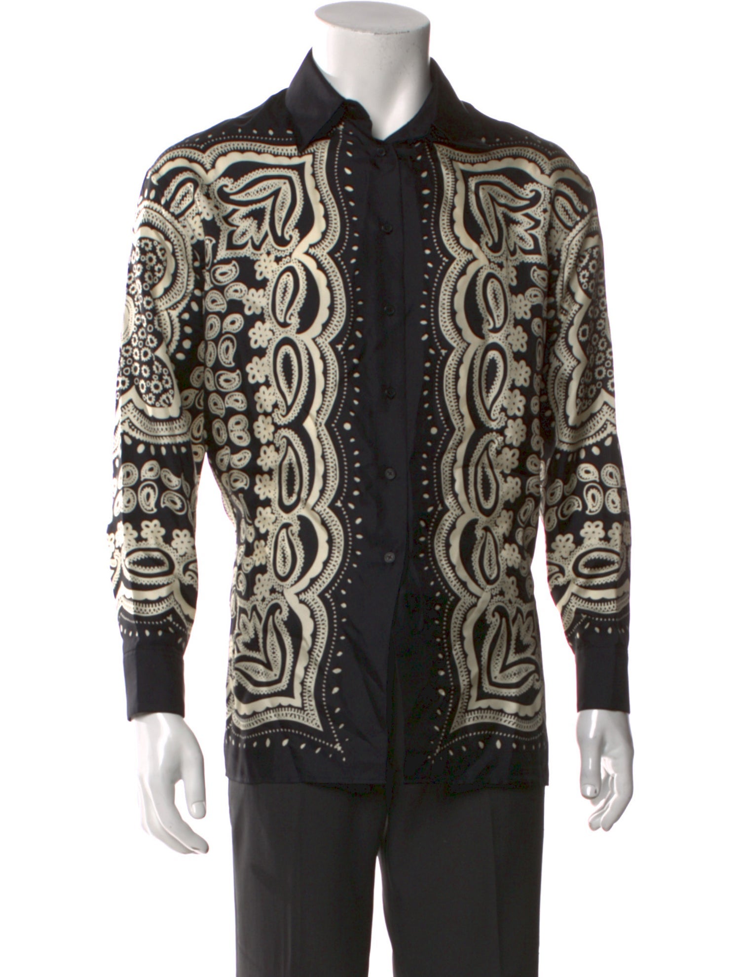 Nili Lotan Silk Printed Shirt w/ Tags