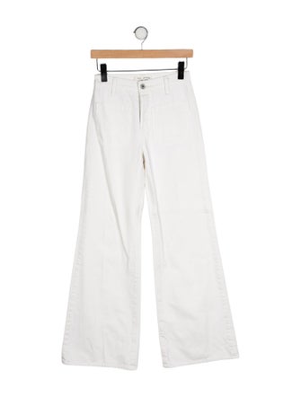 Nili Lotan Mid-Rise Wide Leg Jeans