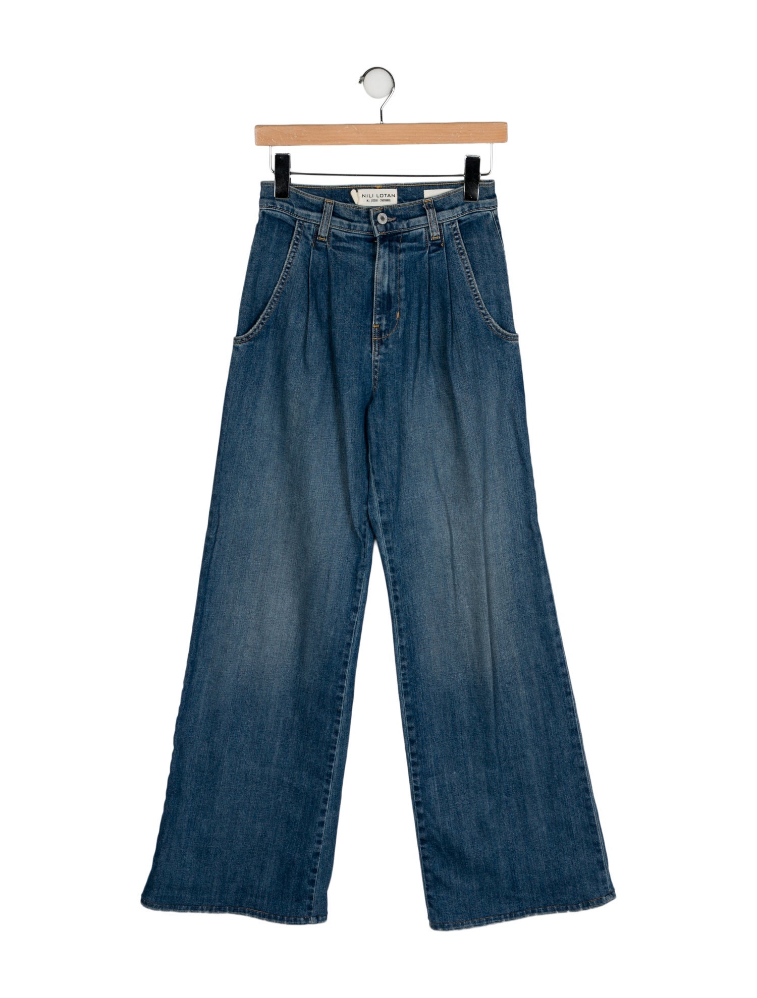 Nili Lotan High-Rise Wide Leg Jeans