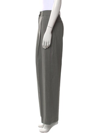 Nili Lotan Lambskin Straight Leg Pants