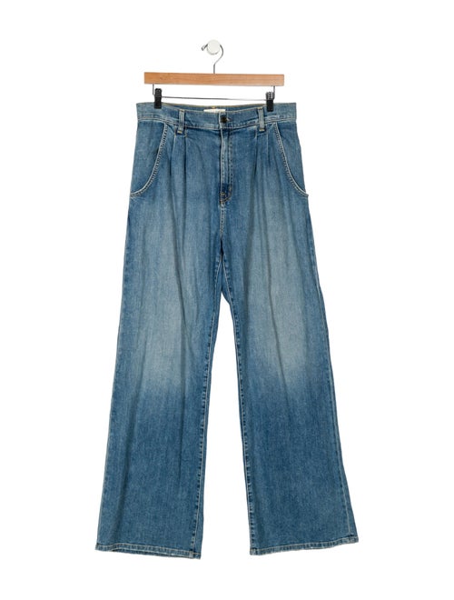 Nili Lotan High-Rise Wide Leg Jeans