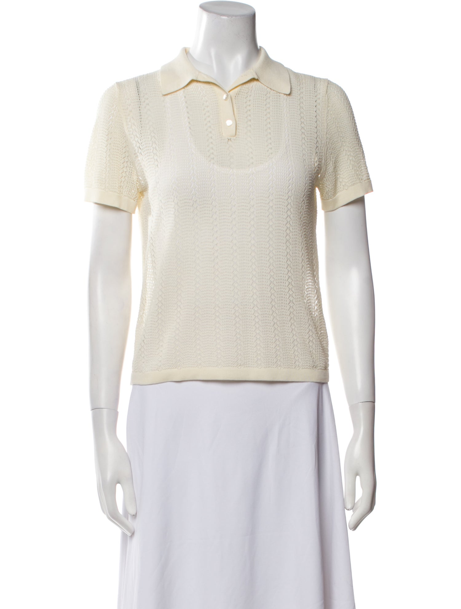 Nili Lotan Short Sleeve Polo