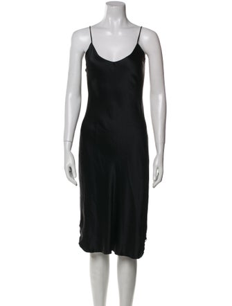 Nili Lotan Silk Midi Length Dress
