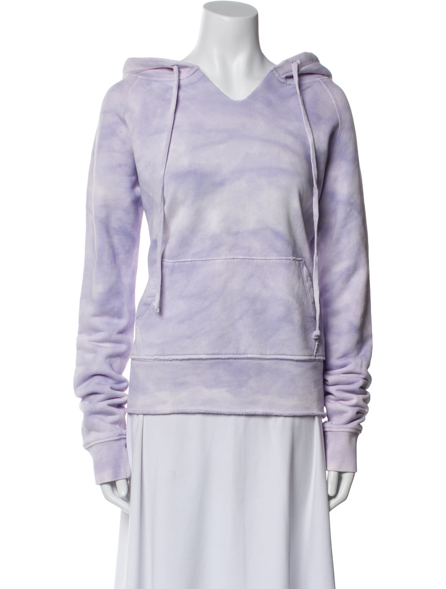 Nili Lotan Colorblock Pattern V-Neck Sweatshirt