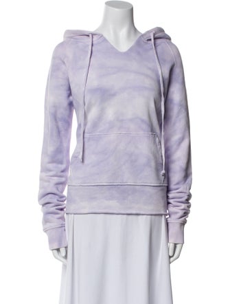 Nili Lotan Colorblock Pattern V-Neck Sweatshirt