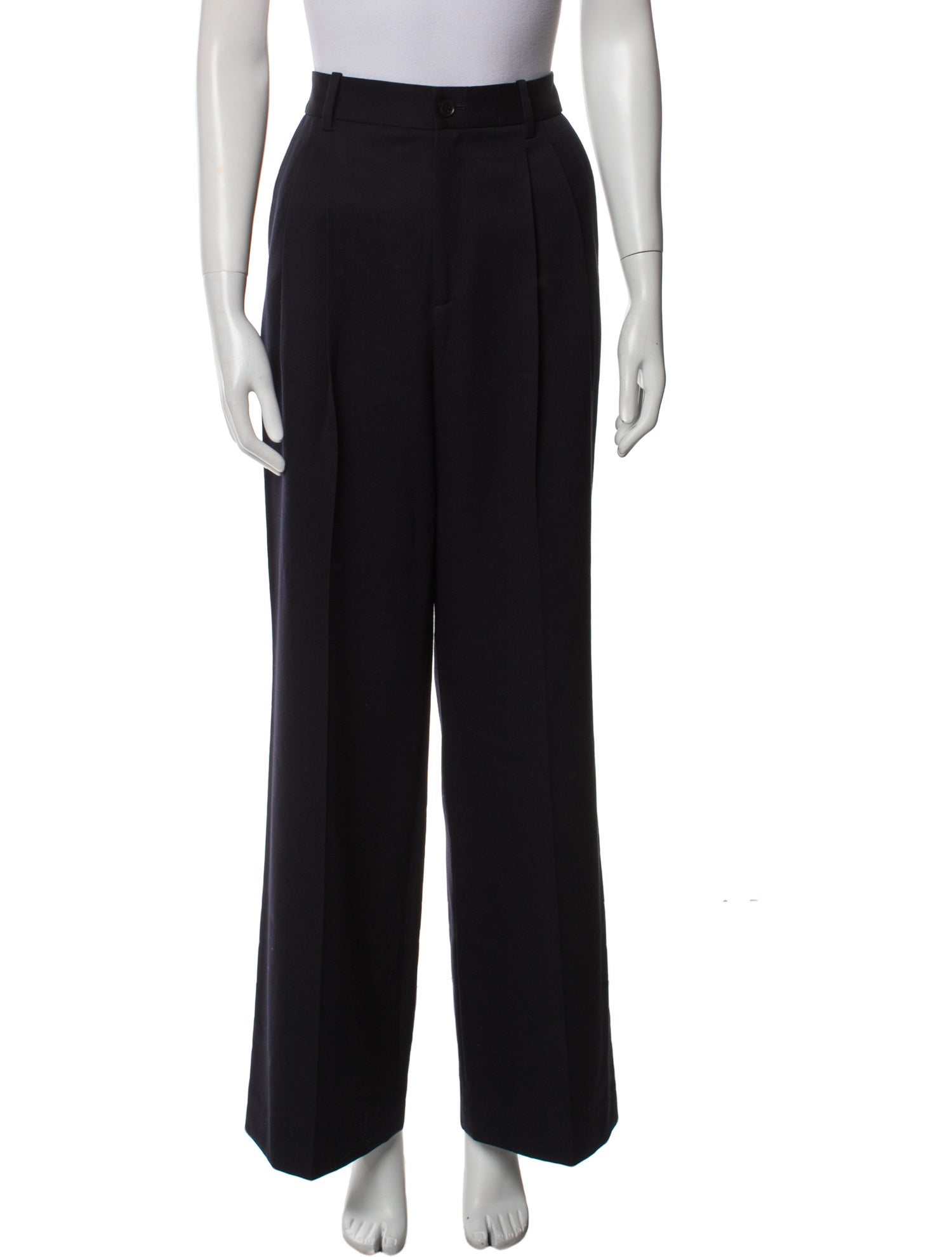 Nili Lotan Virgin Wool Wide Leg Pants