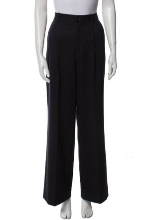 Nili Lotan Virgin Wool Wide Leg Pants