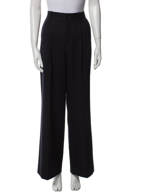 Nili Lotan Virgin Wool Wide Leg Pants