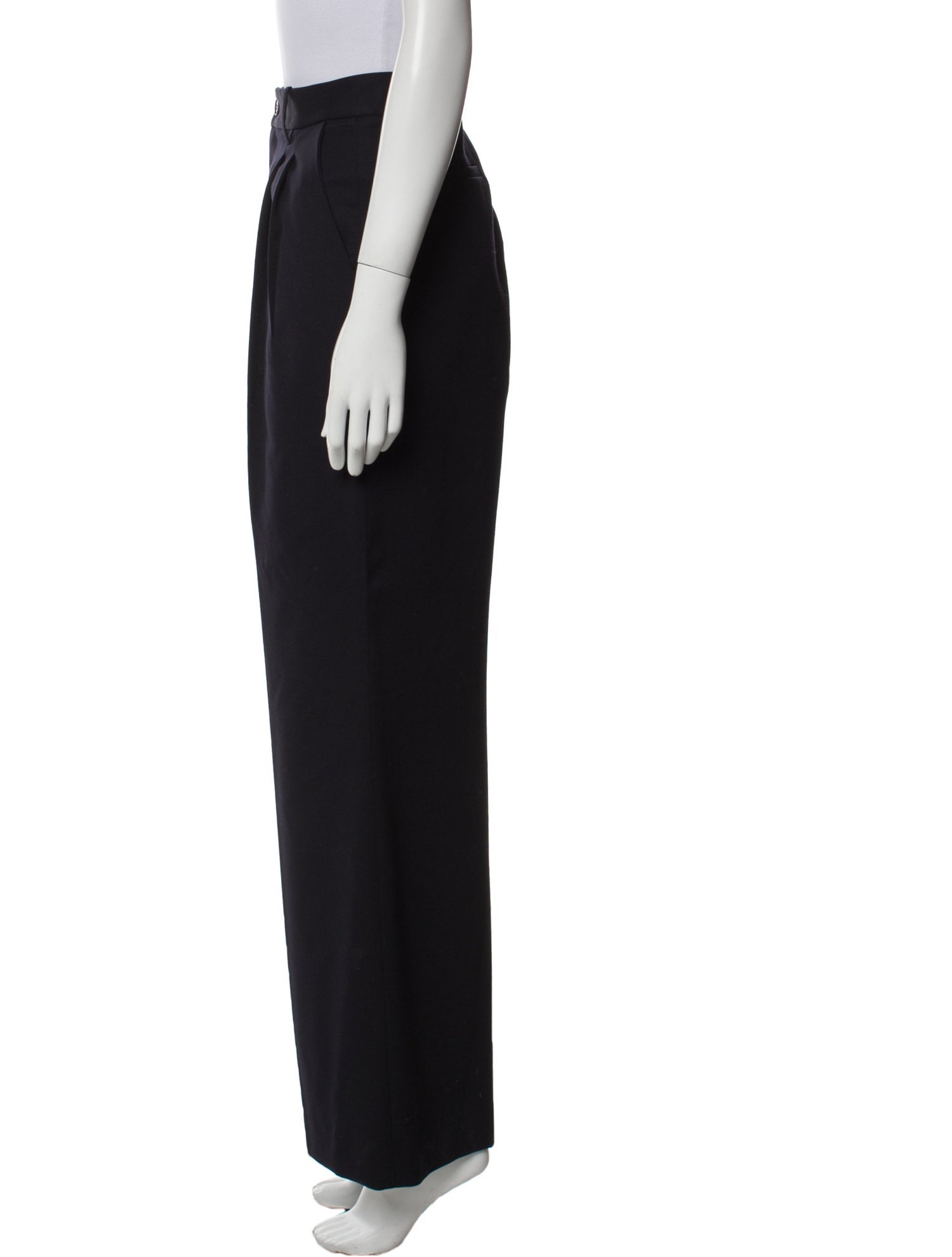 Nili Lotan Virgin Wool Wide Leg Pants