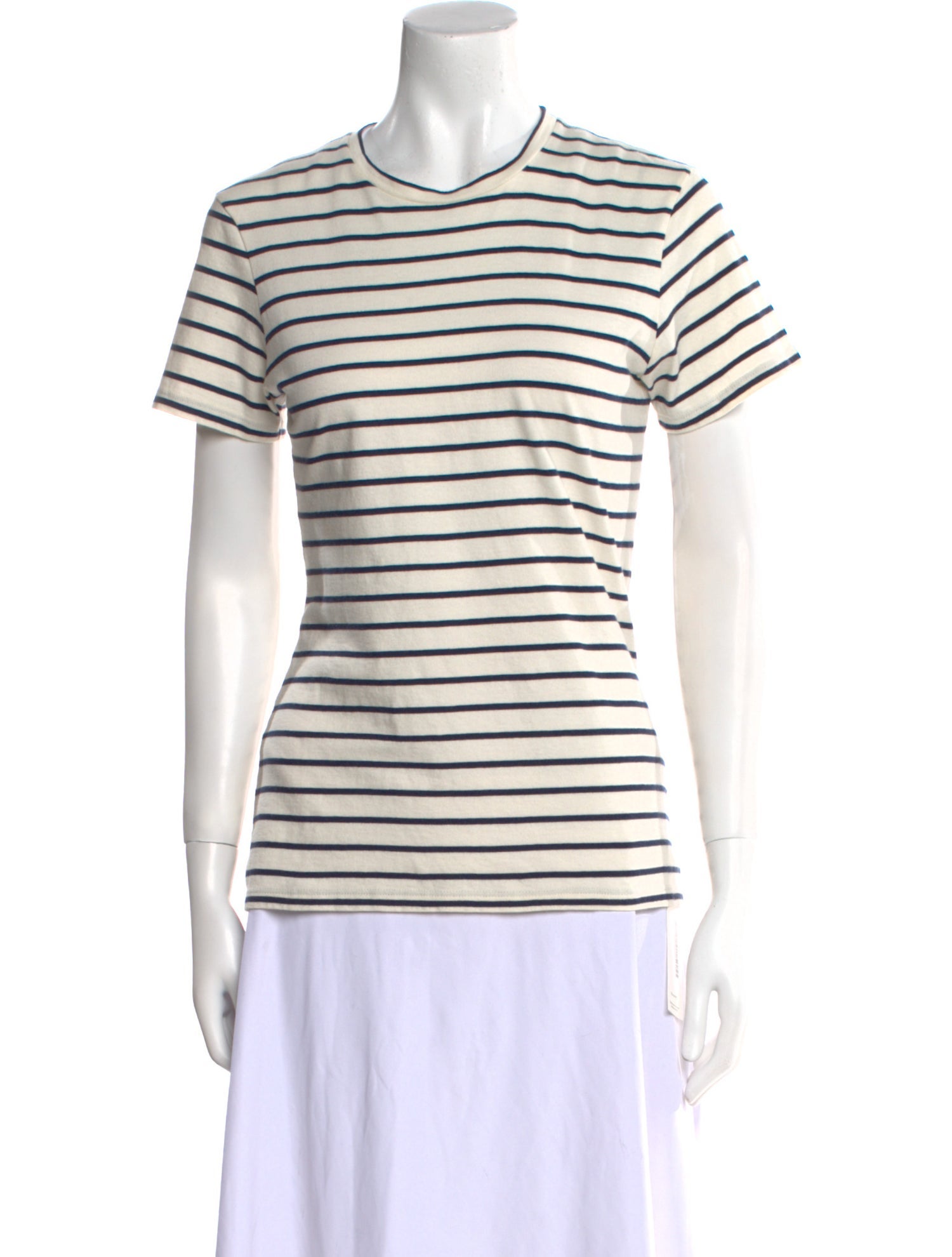Nili Lotan Striped Crew Neck T-Shirt w/ Tags