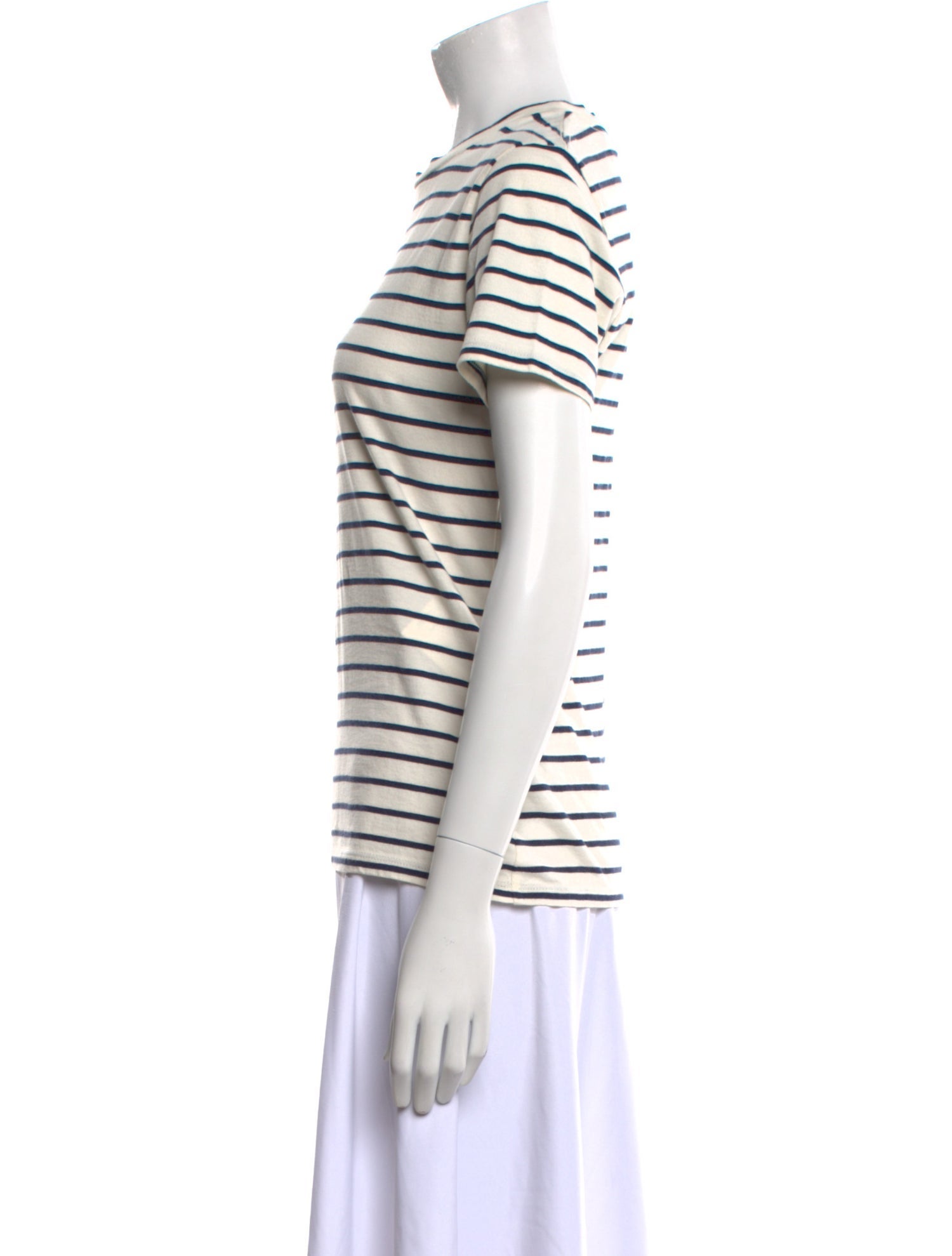 Nili Lotan Striped Crew Neck T-Shirt w/ Tags