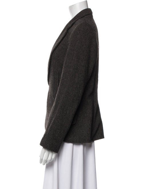 Nili Lotan Wool Tweed Pattern Blazer