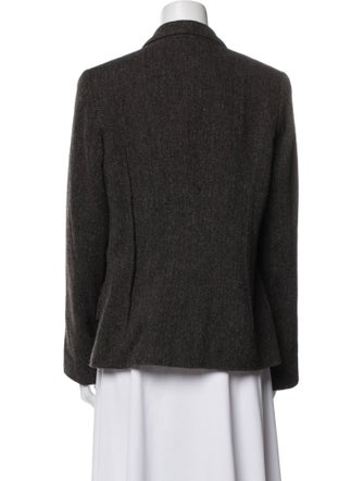 Nili Lotan Wool Tweed Pattern Blazer