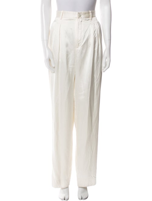 Nili Lotan Silk Straight Leg Pants