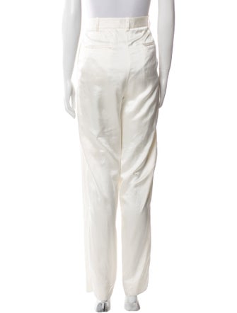 Nili Lotan Silk Straight Leg Pants