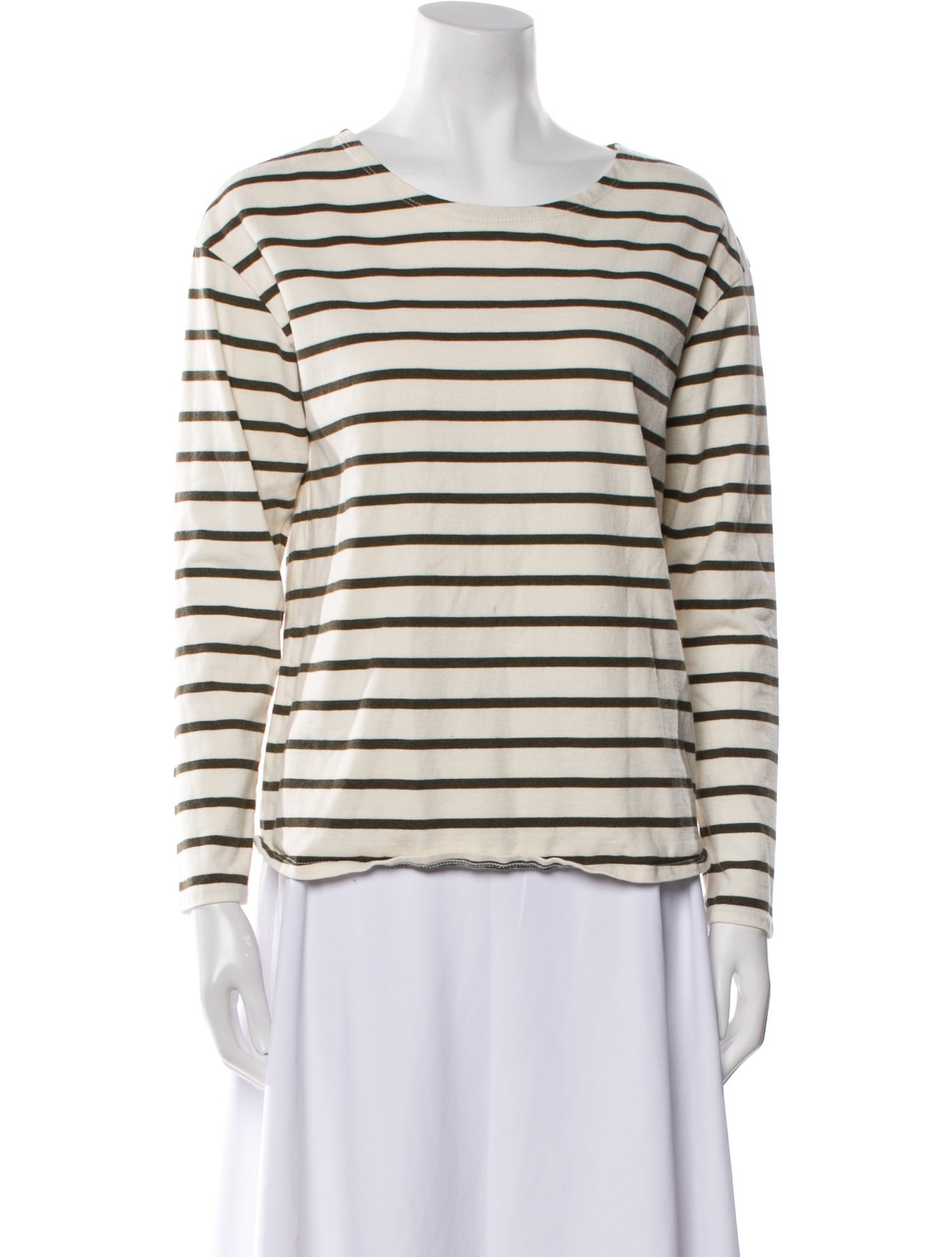 Nili Lotan Striped Bateau Neckline Top