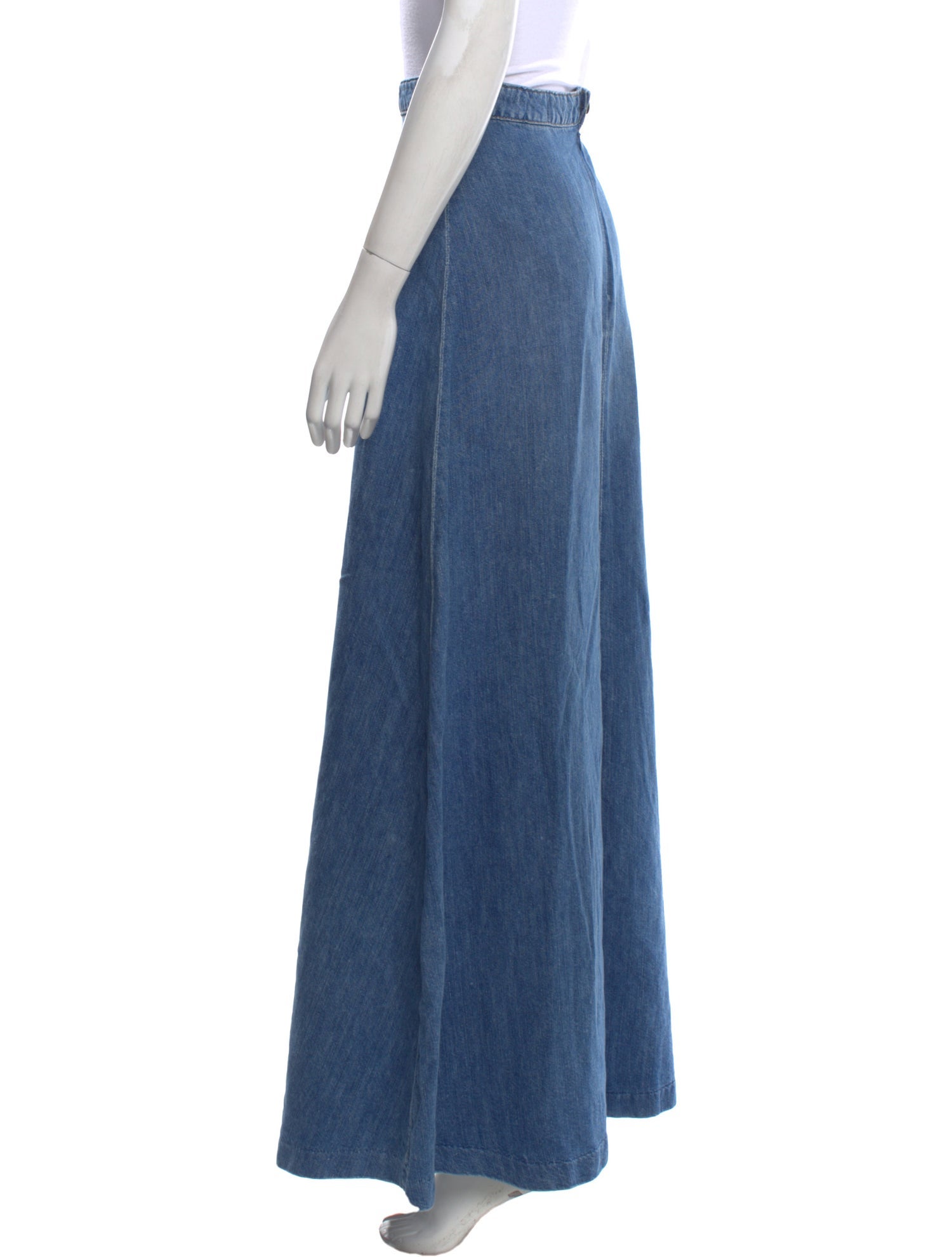 Nili Lotan Pleated Accents Long Skirt