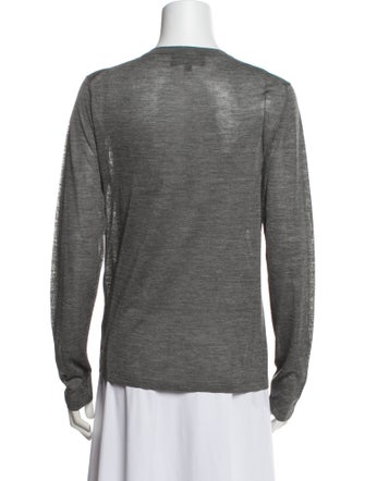 Nili Lotan Silk Crew Neck Sweatshirt