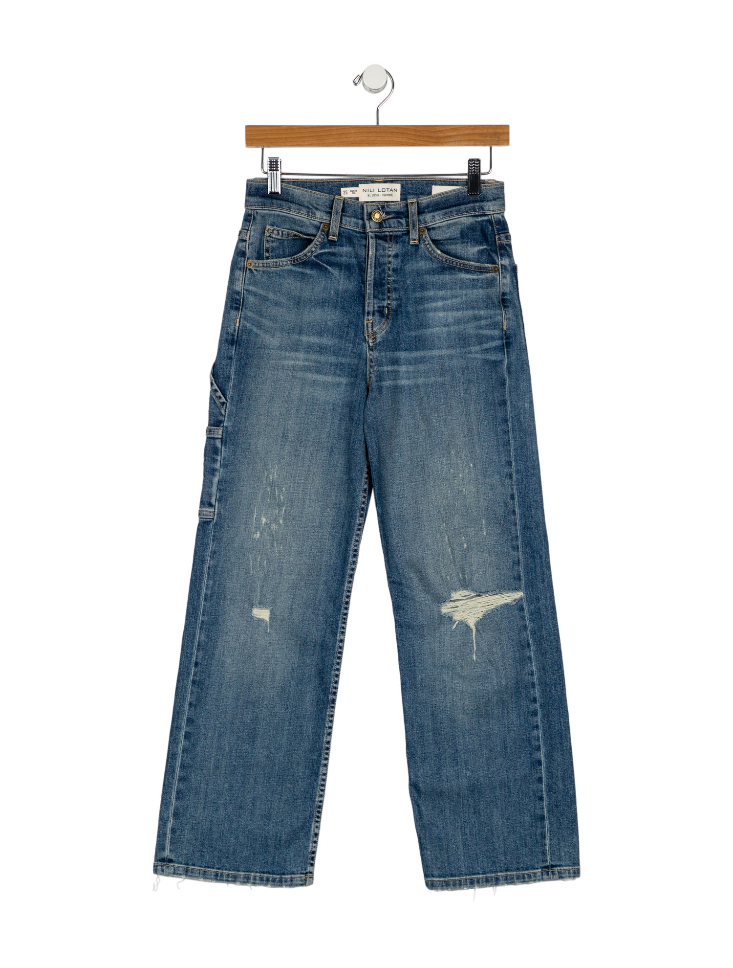 Nili Lotan High-Rise Wide Leg Jeans