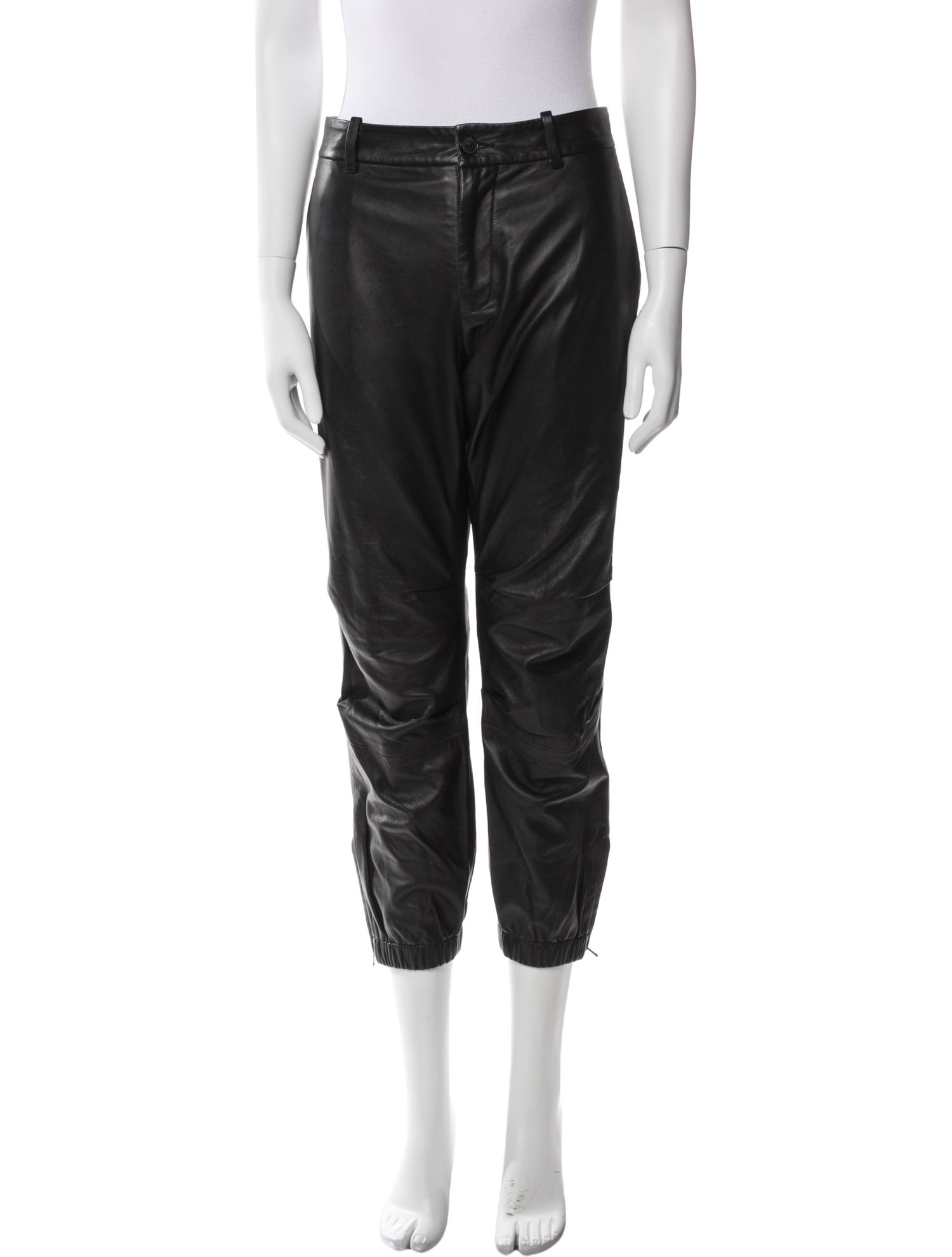 Nili Lotan Leather Straight Leg Pants