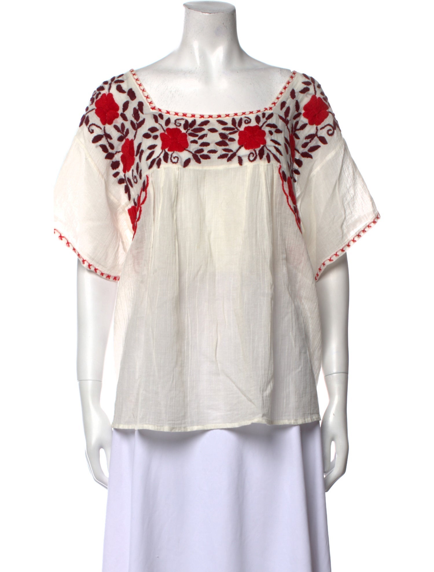 Nili Lotan Printed Square Neckline Blouse
